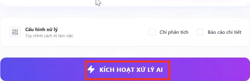 Kích hoạt xử lý giáo án tích hợp NLS