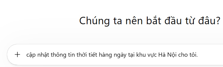 Nội dung mô tả lên lịch Gemini