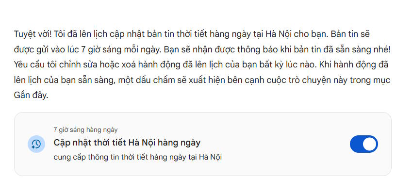 Lịch trình lên lịch Gemini