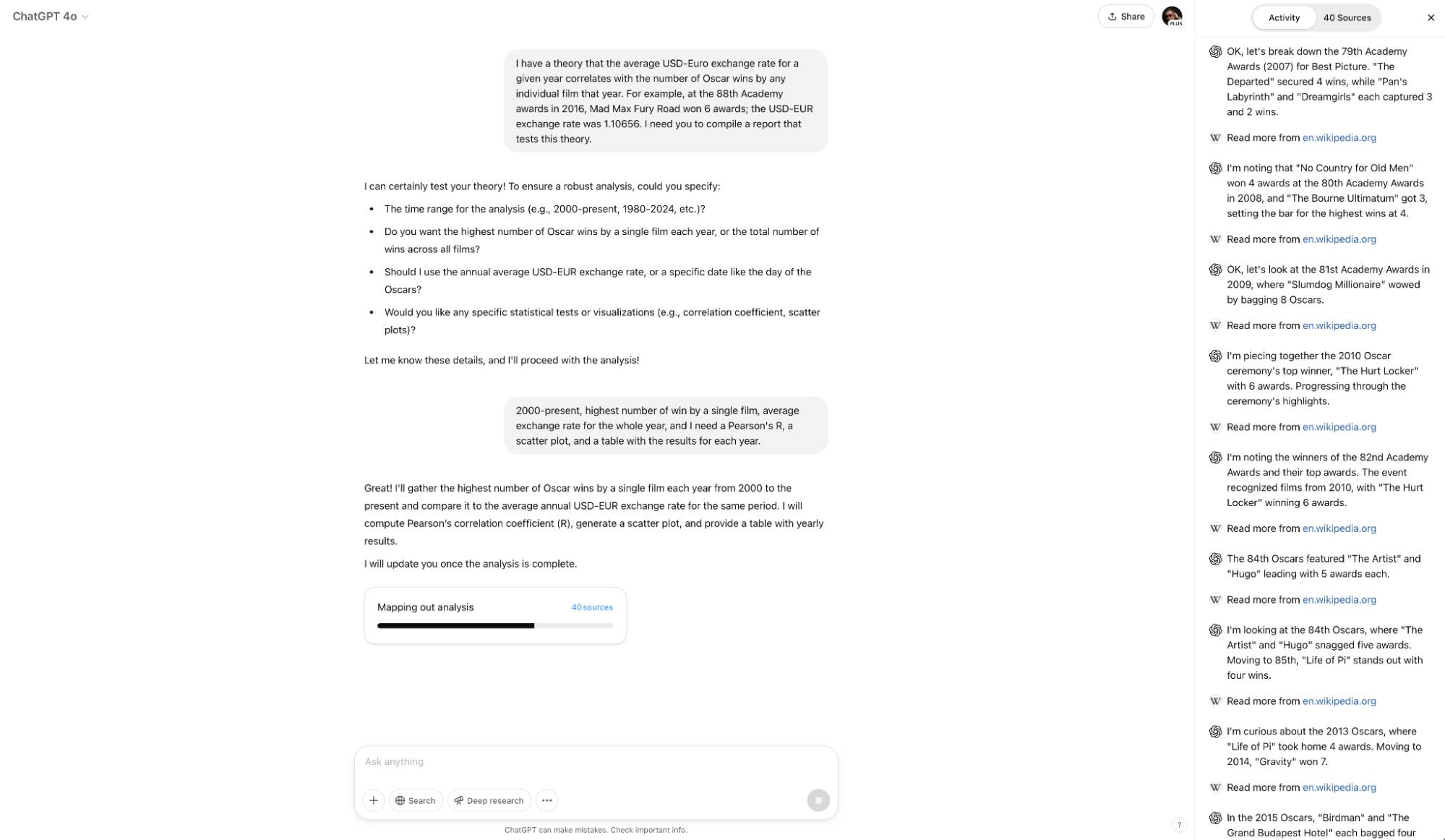 ChatGPT Deep Research trả lời câu hỏi về lý thuyết của Harry