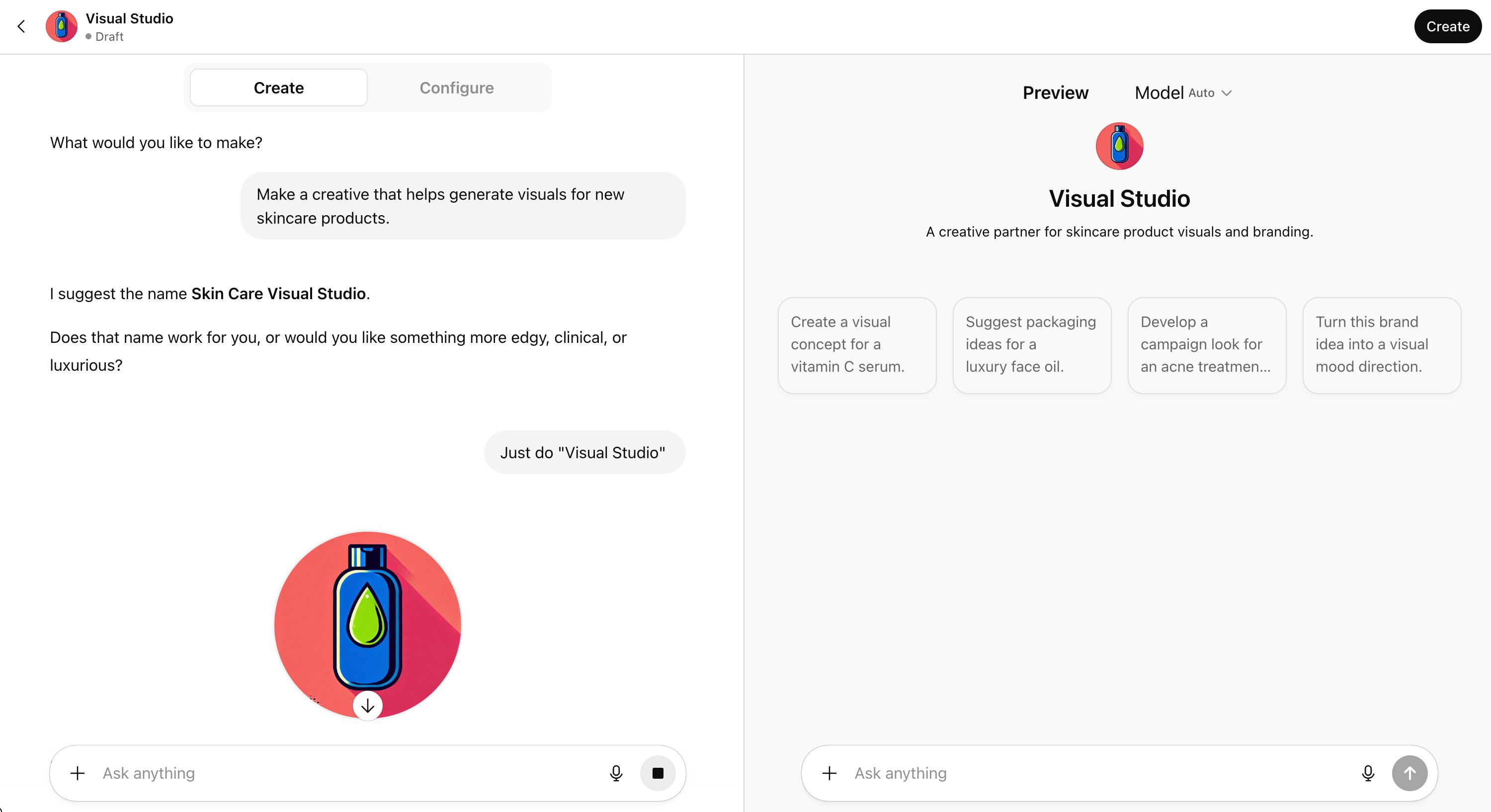 Ví dụ về cách xây dựng GPT tùy chỉnh