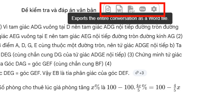 Tải tài liệu Word trên Gemini