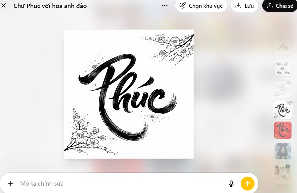 Xem ảnh đã tạo trên ChatGPT