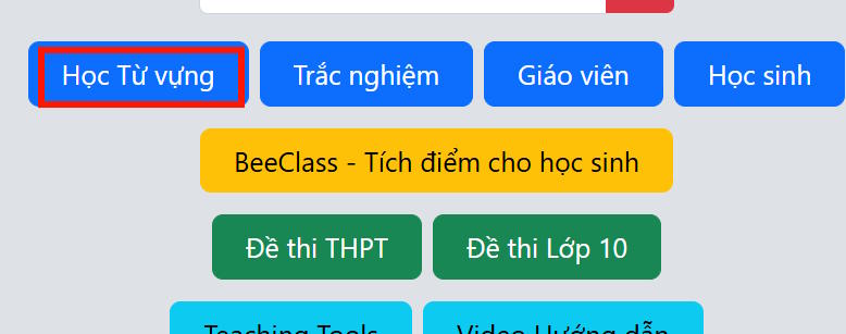Học theo từ vựng trên YourHomework