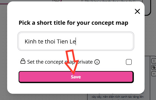 Đặt tên sơ đồ tư duy trên Heuristica