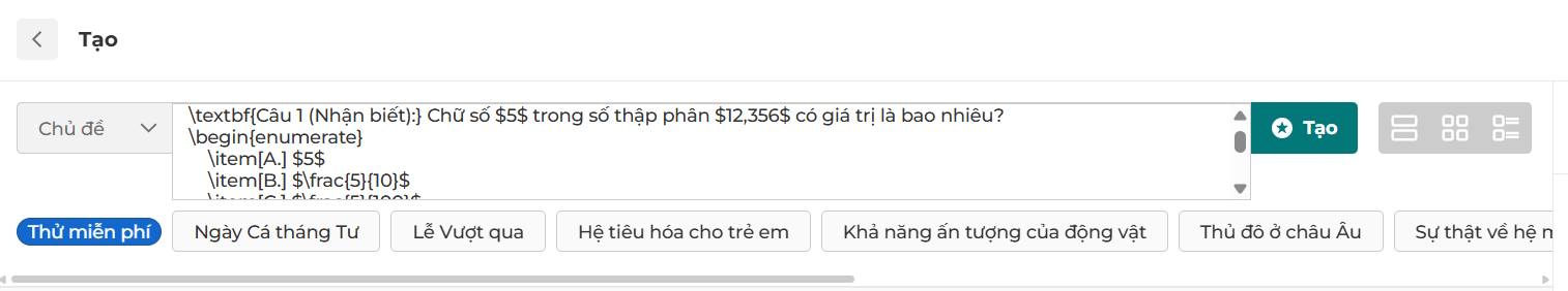 Tạo nội dung trên Kahoot
