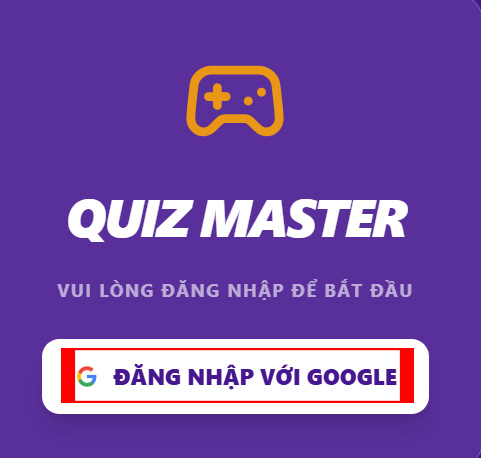 Đăng nhập tài khoản chơi trò chơi