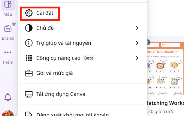 Cài đặt Canva 