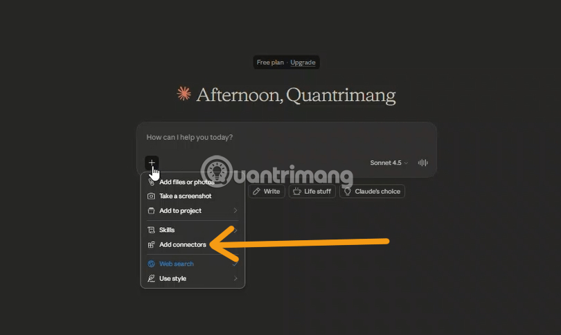 cách sử dụng Connectors Claude