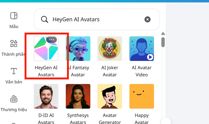 Sử dụng HeyGen avatar