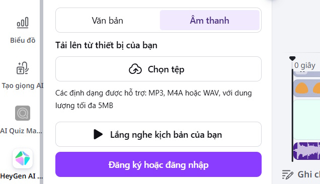 Lời thoại nhân vật trên HeyGen AI avatars 