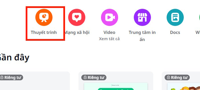 Thuyết trình trên Canva AI