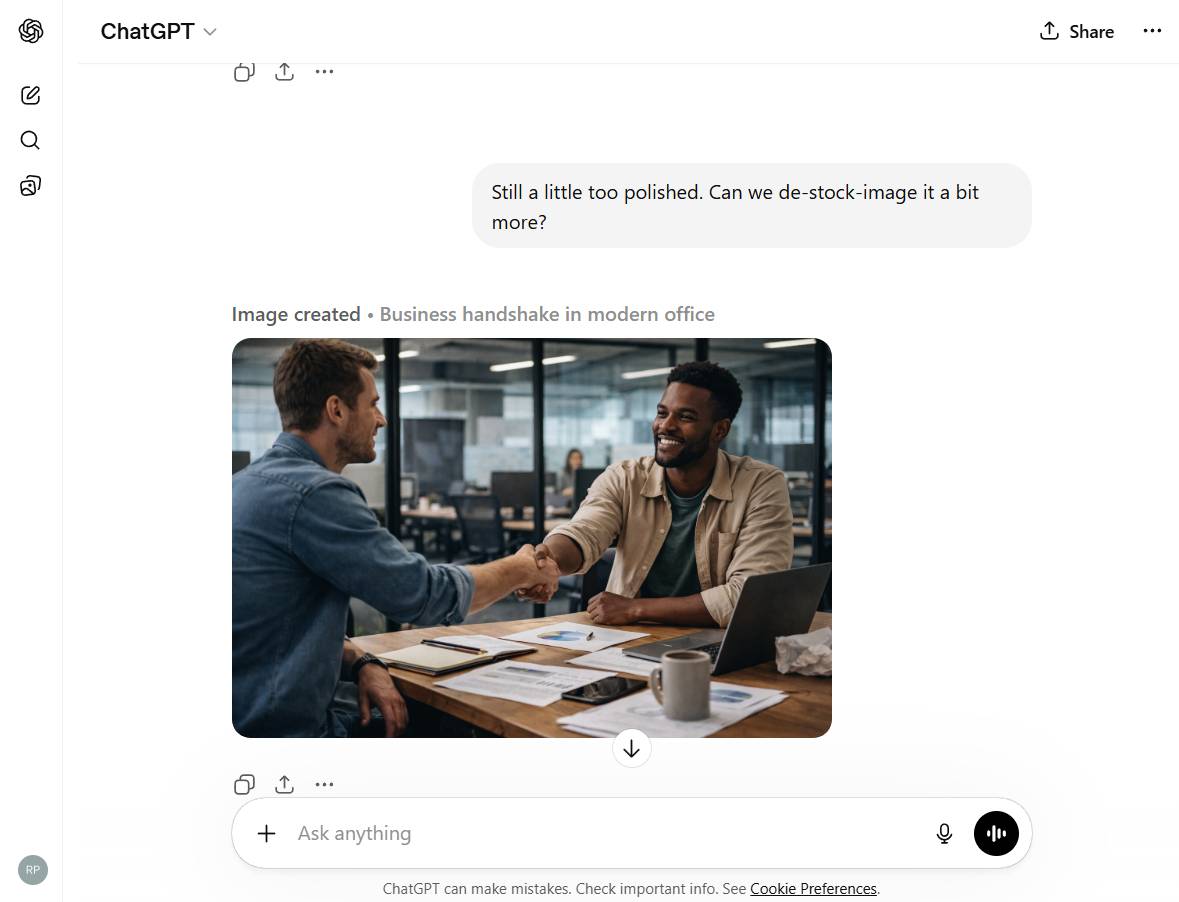 Một hình ảnh được tạo bằng ChatGPT