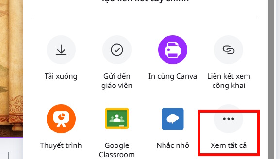 Chia sẻ thiết kế trên Canva