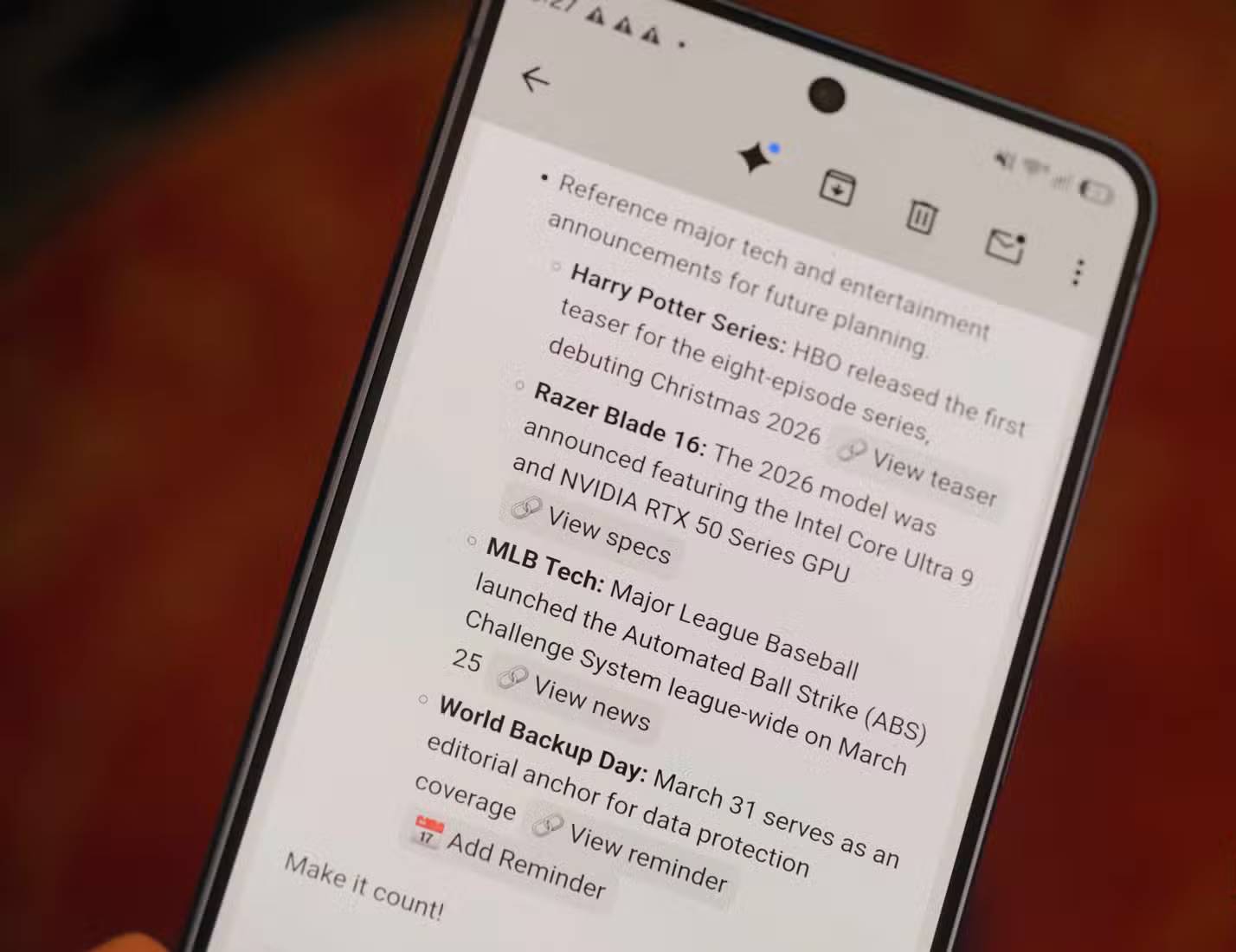 CC liệt kê các thông báo công nghệ sắp tới để lên kế hoạch