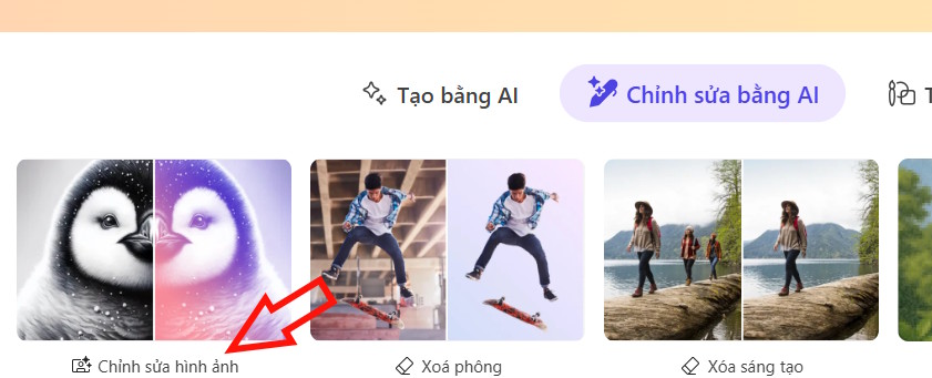 Chỉnh sửa ảnh trên Microsoft Designer