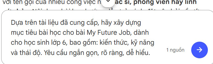 Xây dựng mục tiêu trên NotebookLM