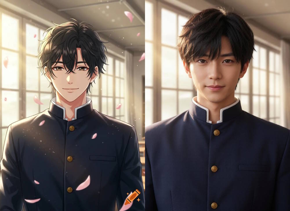 Ảnh anime chuyển sang ảnh gốc