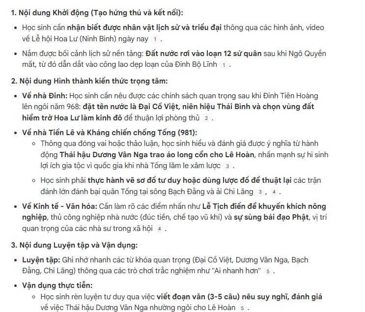 Prompt xây dựng mục tiêu theo năng lực học sinh NotebookLM