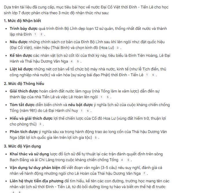 Prompt chi tiết theo từng mức độ nhận thức NotebookLM