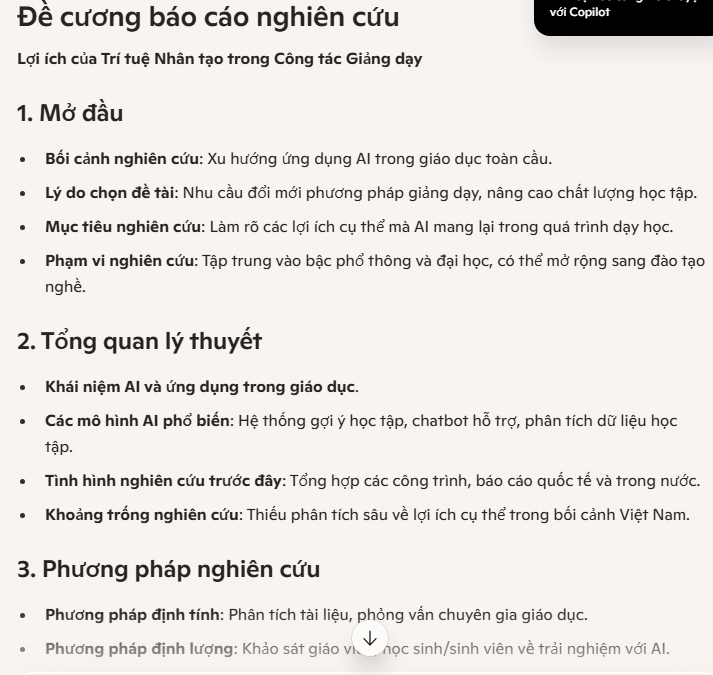 Dàn ý bài viết nghiên cứu