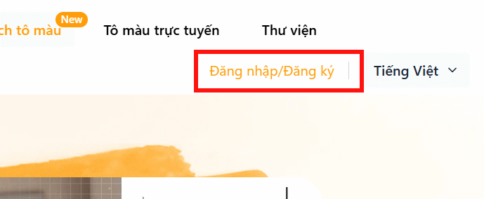 Tạo tài khoản ColoringBook