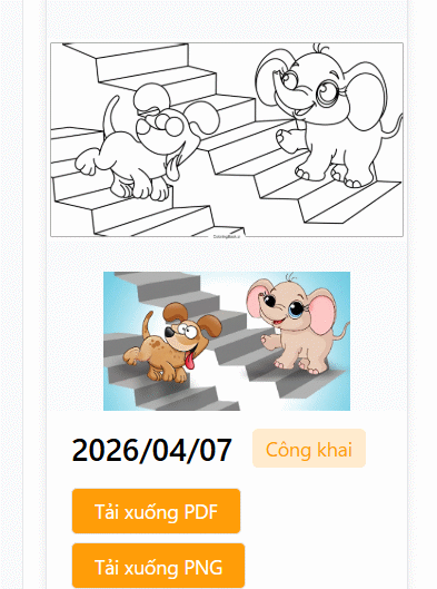 Tải tranh tô màu trên ColoringBook