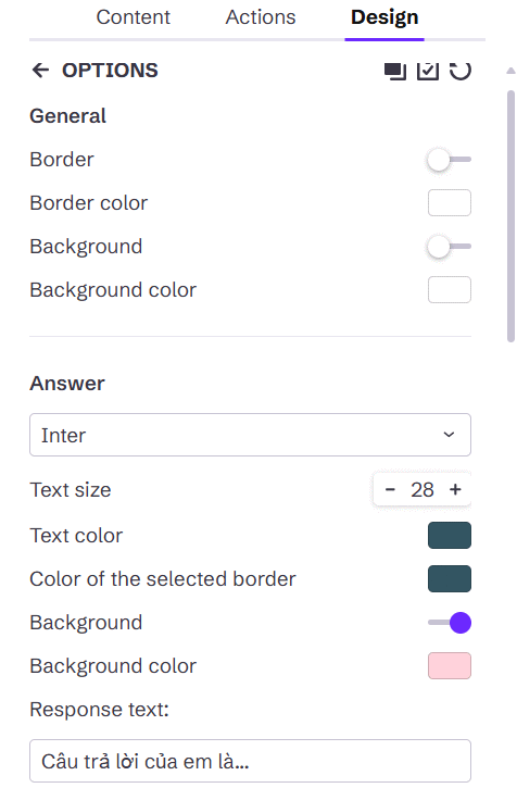 Đổi font chữ cho slide trò chơi