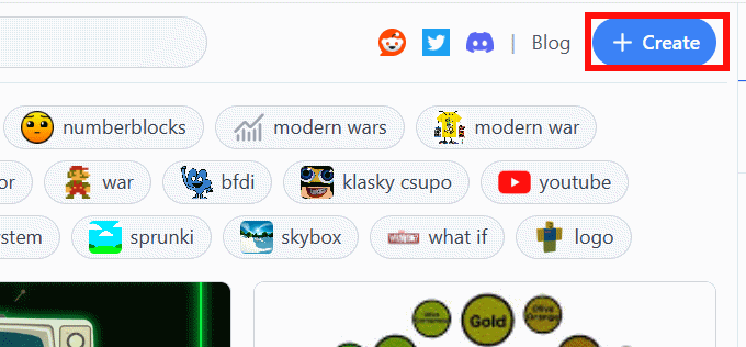 Tạo dự án mới trên Websim