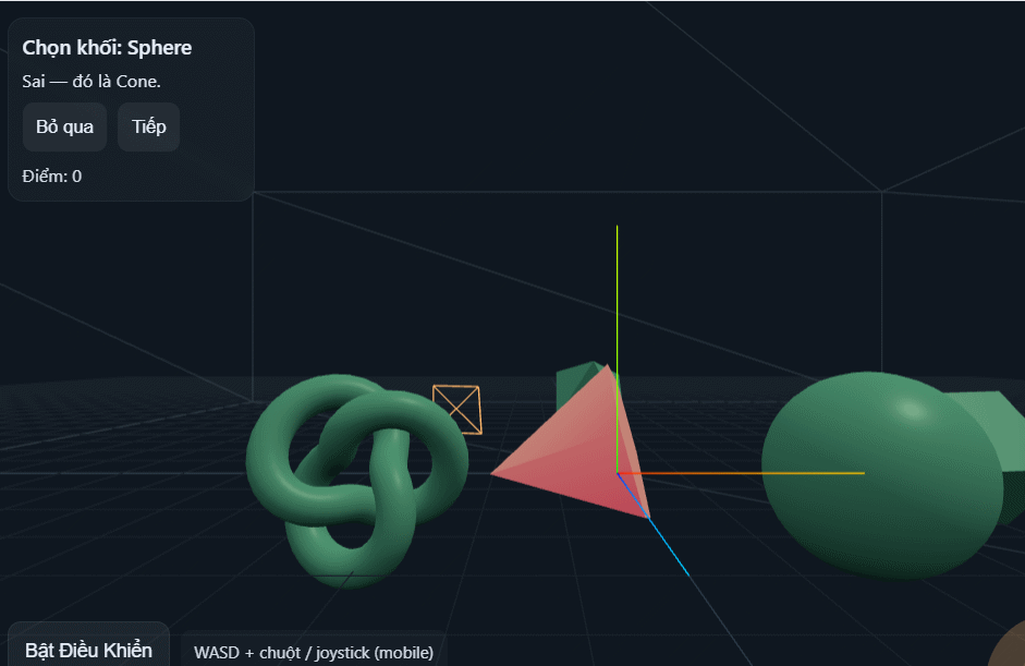 Đáp án câu đố trên Websim