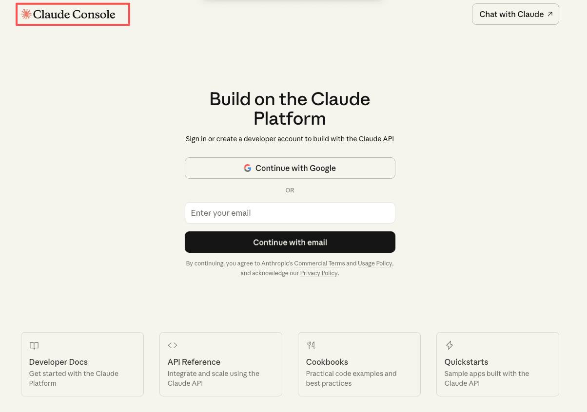 Đăng nhập vào bảng điều khiển dành cho nhà phát triển của Anthropic để quản lý tài khoản và hủy đăng ký Claude Pro một cách dễ dàng