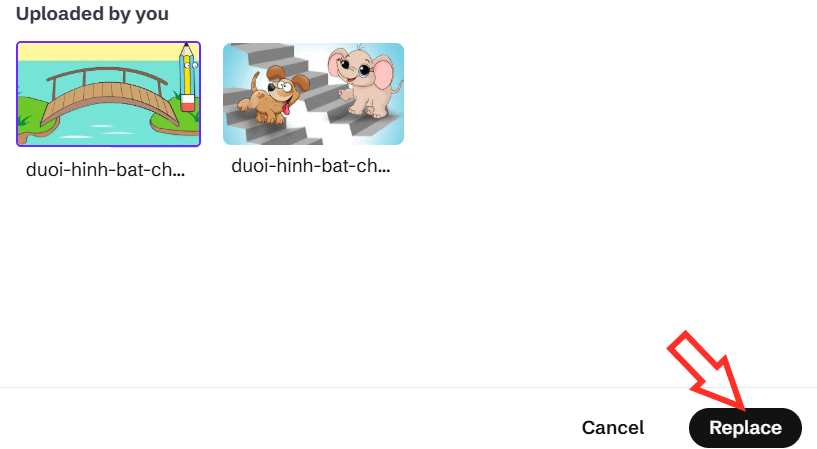 Tải ảnh ghép cặp