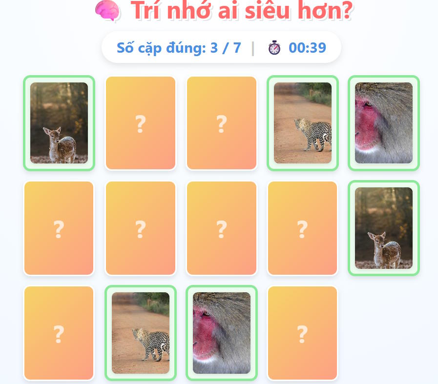 Mở game ghép cặp trên Gemini