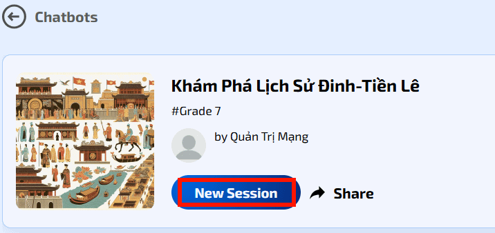 Phiên chatbot trên Mizou