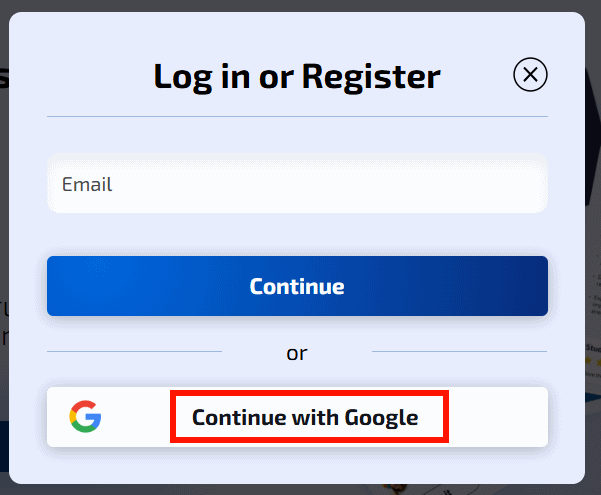 Mizou tạo tài khoản