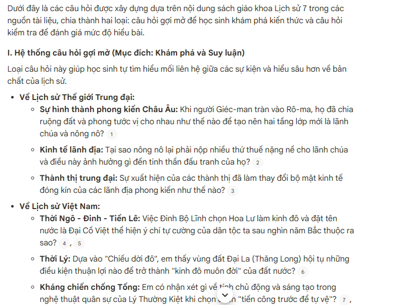 Prompt kết hợp gợi mở + kiểm tra