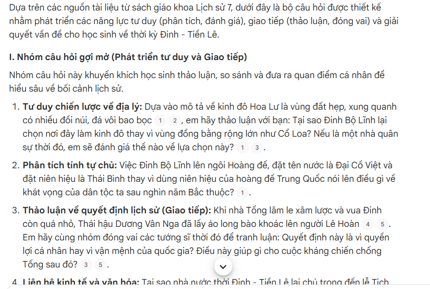 Prompt phát triển năng lực