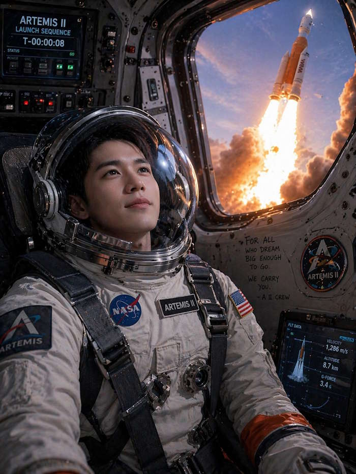 Prompt tạo ảnh Trải nghiệm phóng tàu từ góc nhìn người thứ nhất