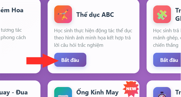 Trò chơi thể dục ABC