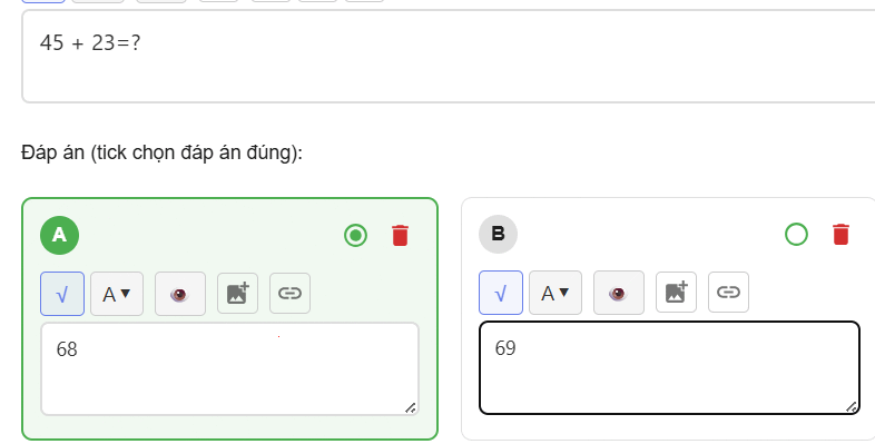 Nhập phương án trò chơi thể dục ABC