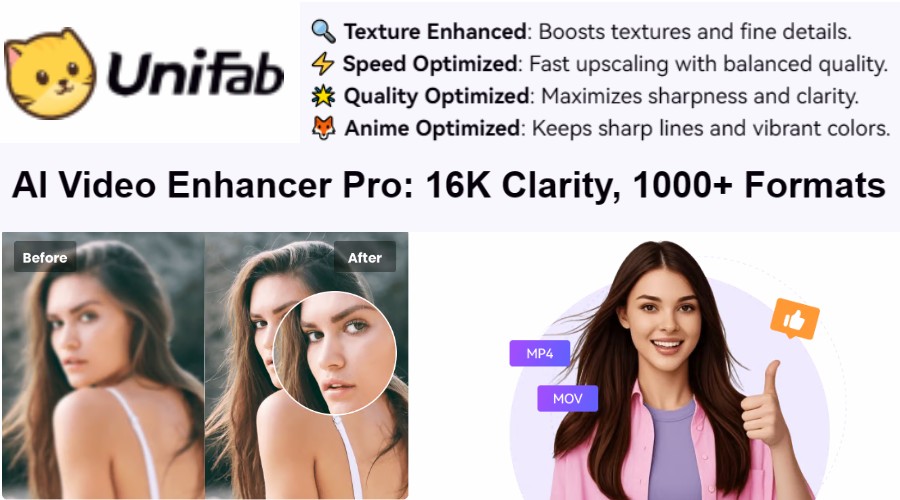 UniFab AI Video Enhancer Pro