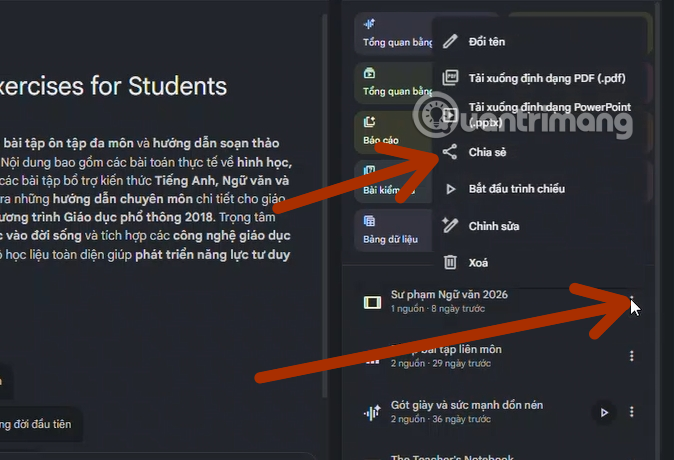 notebooklm chia sẻ