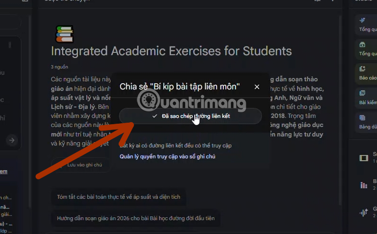 notebooklm chia sẻ