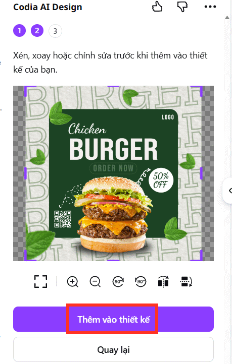 Codia AI Canva quét nội dung ảnh