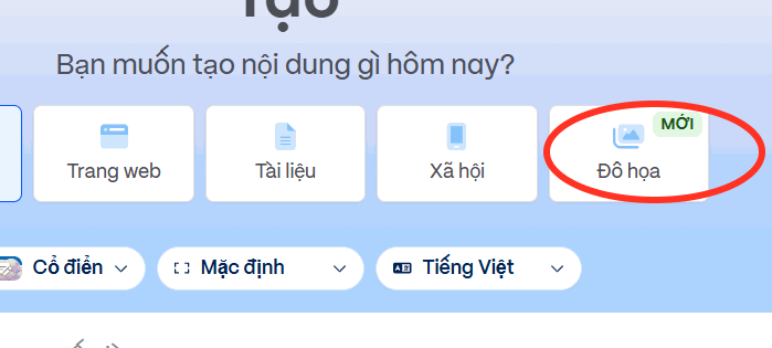 Tạo đồ họa trên Gamma