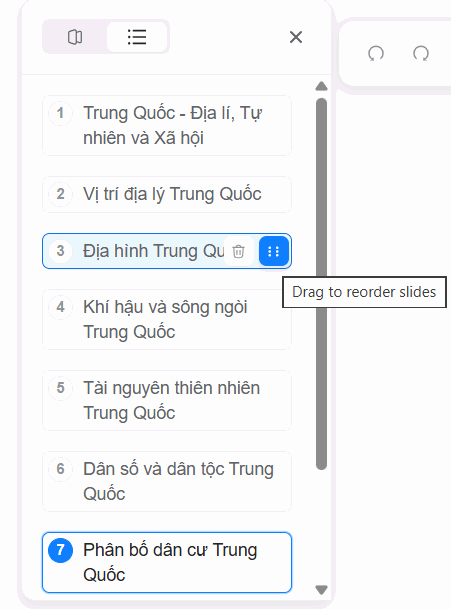 Outline Slides trên Genspark AI