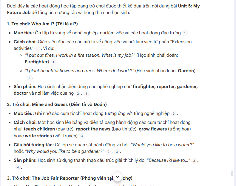 Prompt kết hợp trò chơi NotebookLM