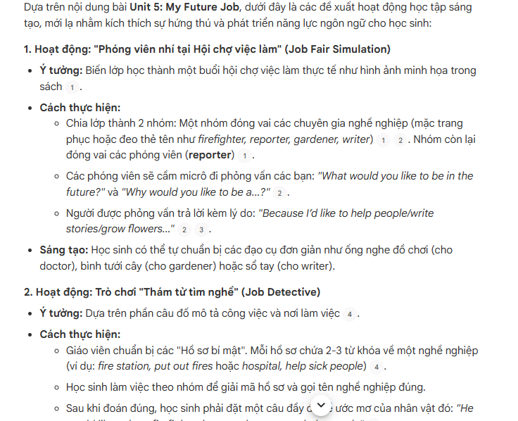 Prompt sáng tạo hoạt động NotebookLM