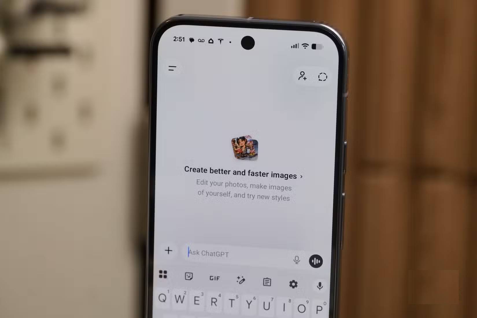 Ứng dụng ChatGPT dành cho Android trên Pixel 10 Pro