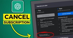 Cách hủy đăng ký ChatGPT Plus